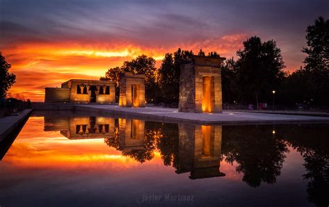 atardecer templo debod|Templo de Debod